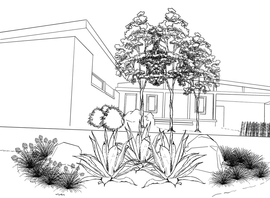 Giving a post-modern ranch some garden appeal